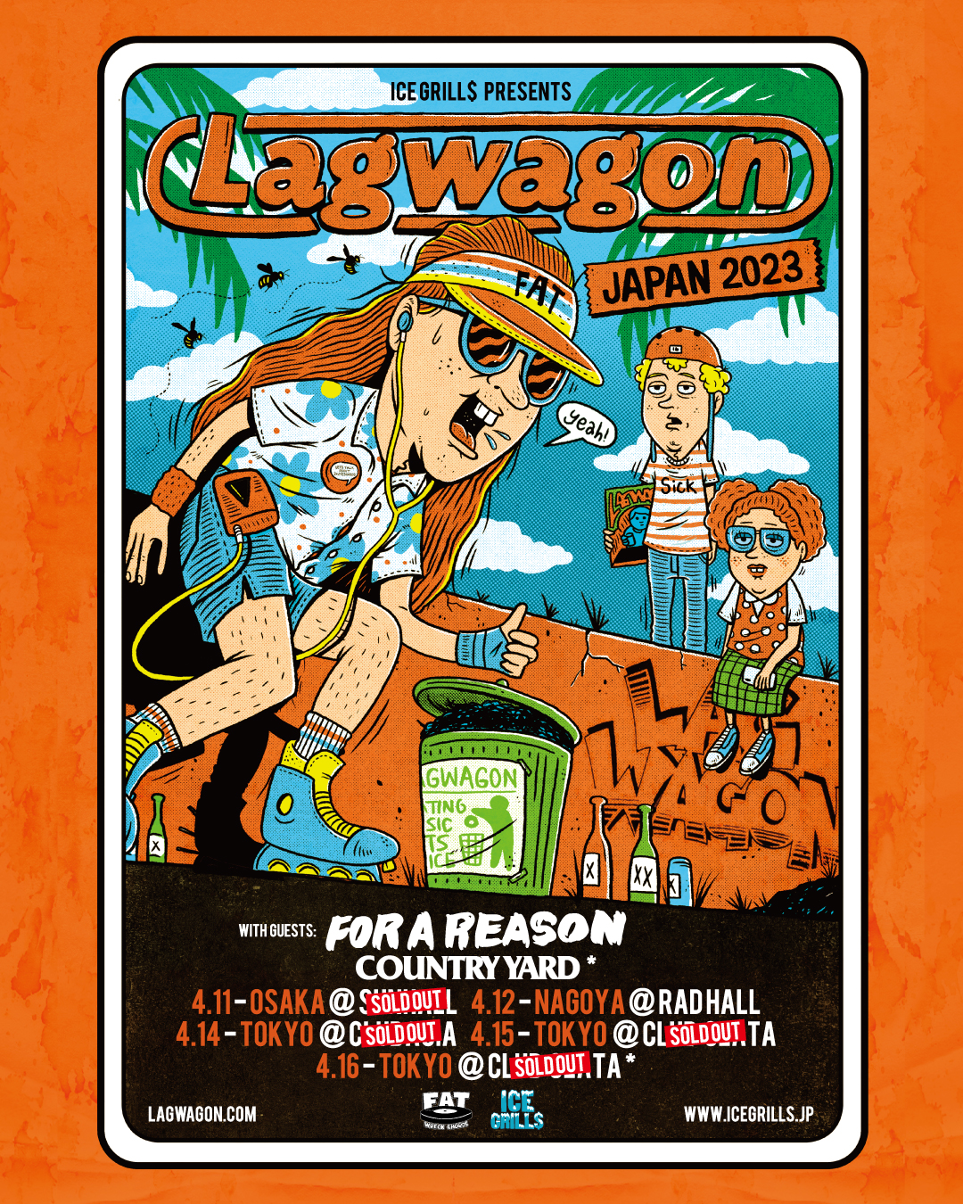 Lagwagon – Osaka show sold out! / Japan Tour 2023 starts next week!
